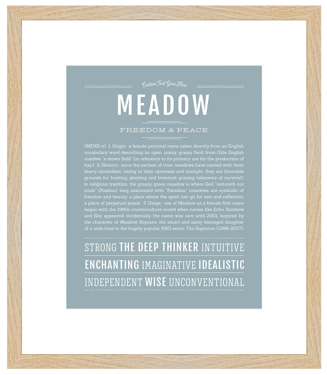 Meadow | Name Art Print