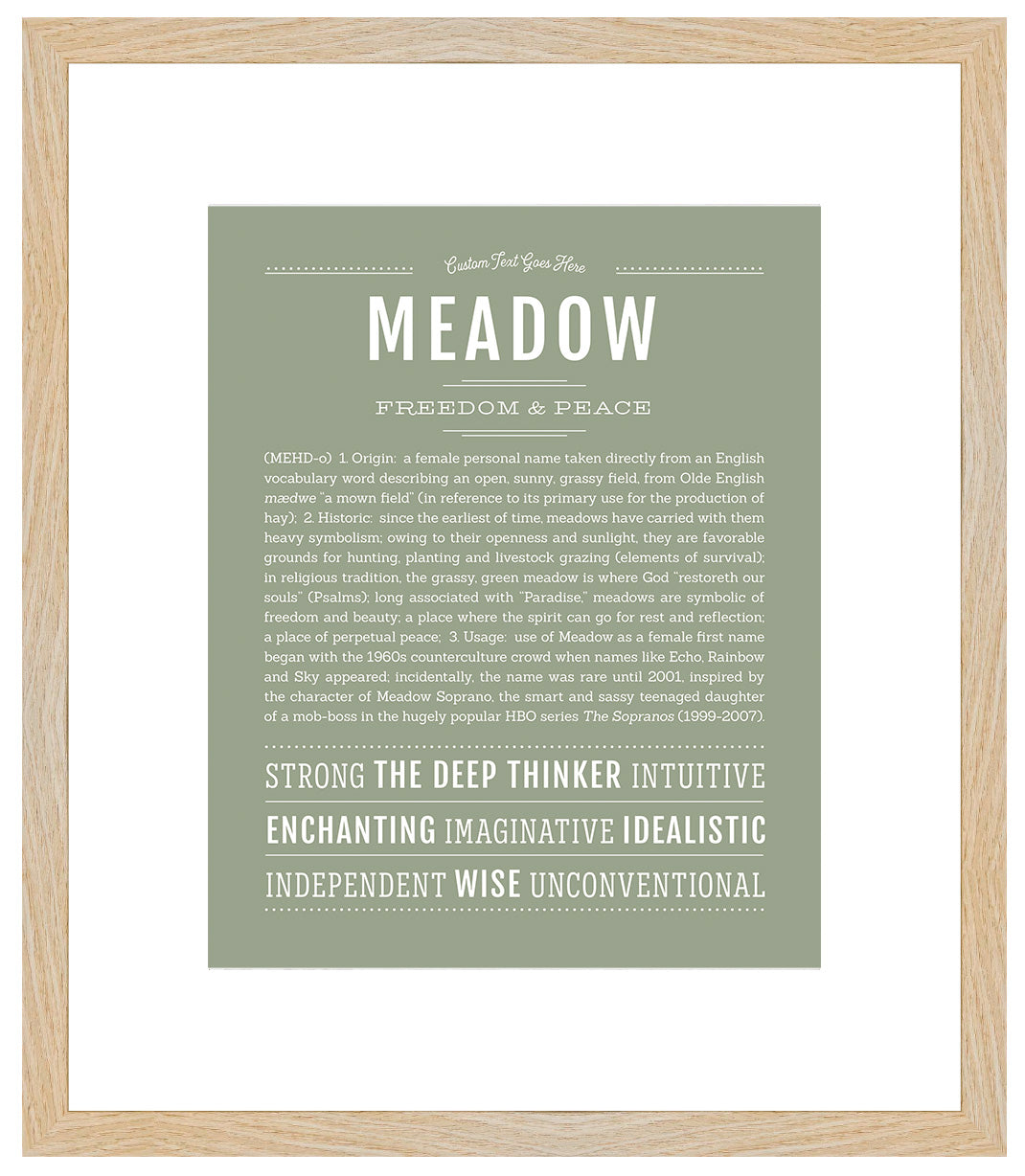 Meadow | Name Art Print