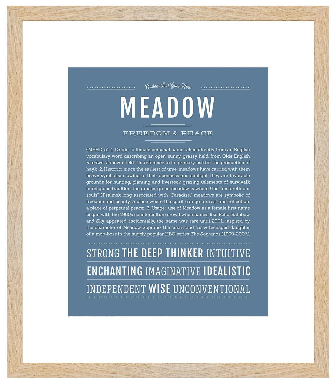 Meadow | Name Art Print