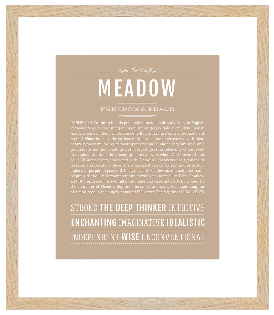 Meadow | Name Art Print