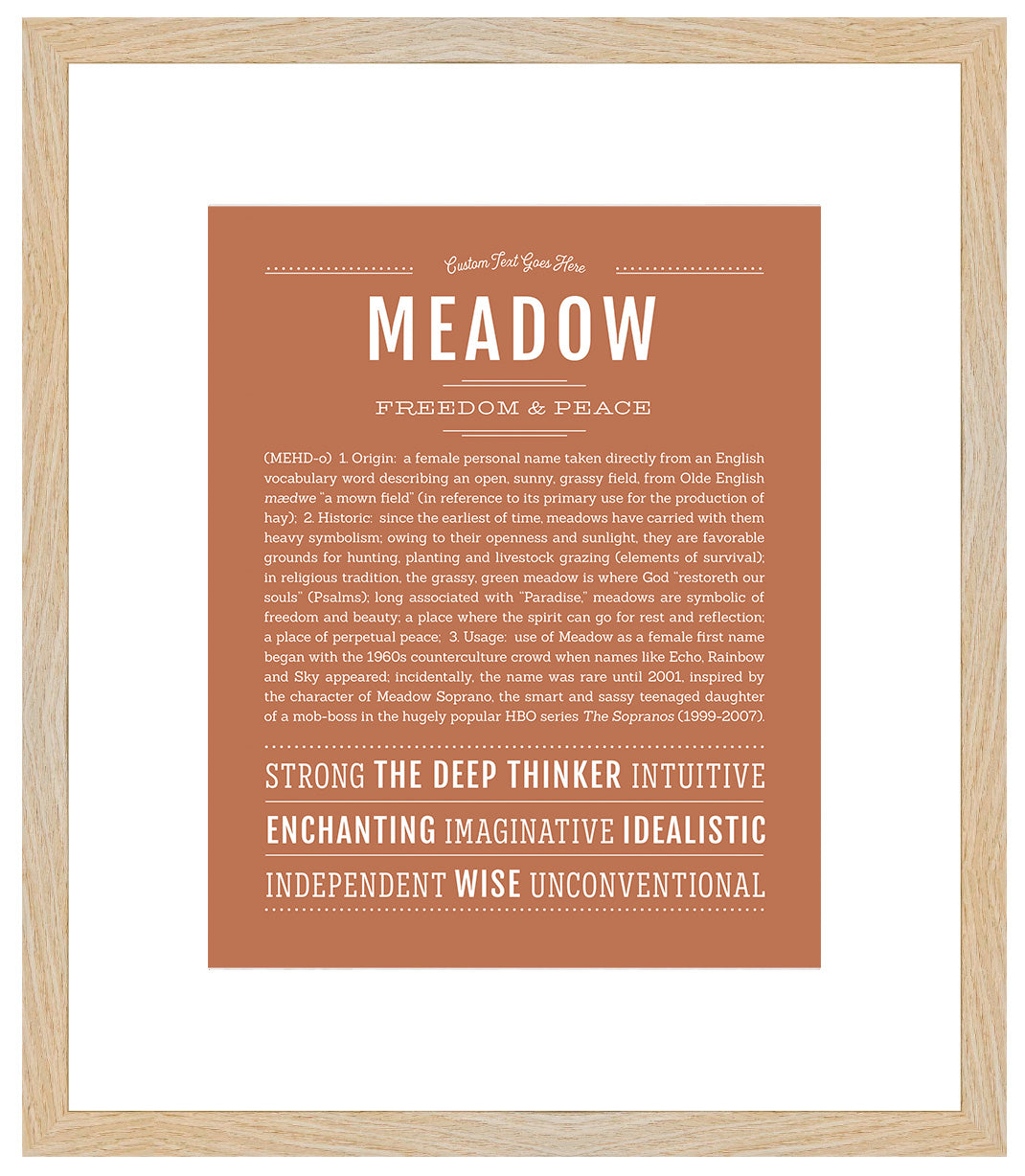 Meadow | Name Art Print