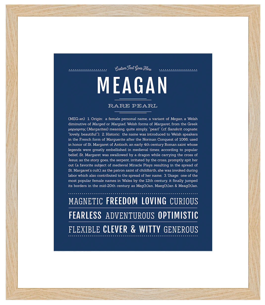 Meagan | Name Art Print