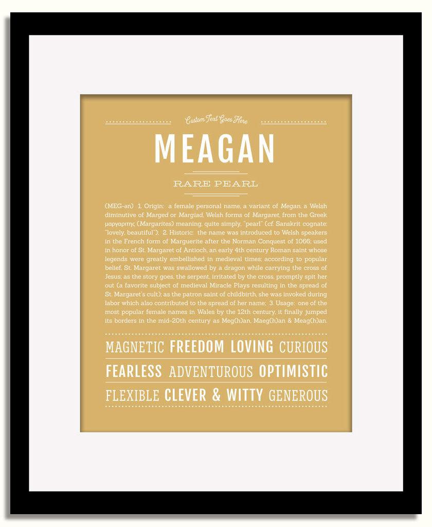 Frame Options | Matte Gold | Black Frame, Matted