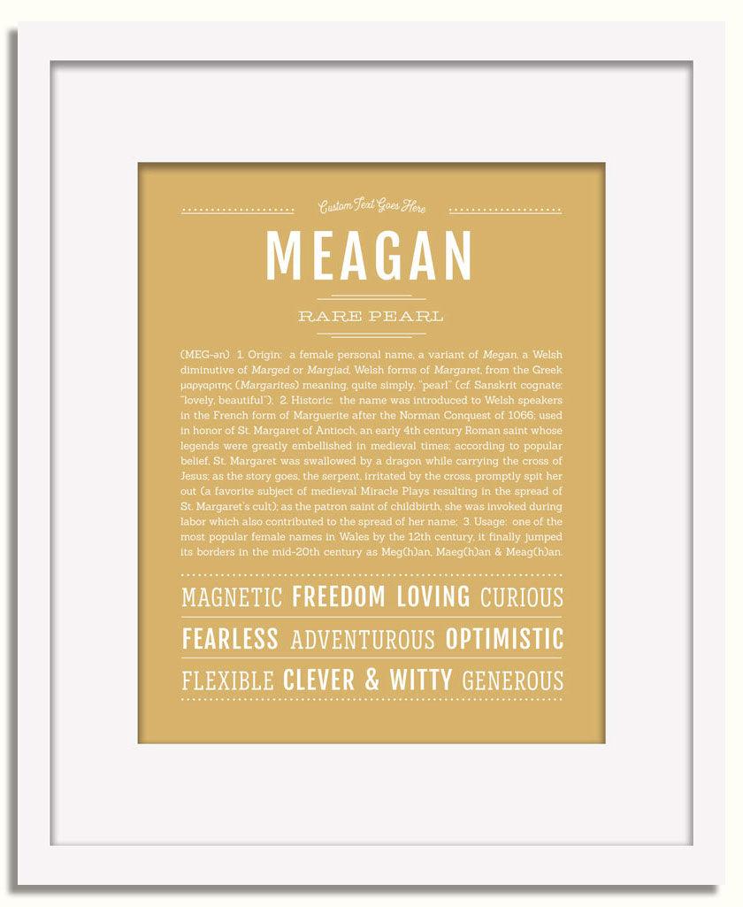 Frame Options | Matte Gold | White Frame, Matted