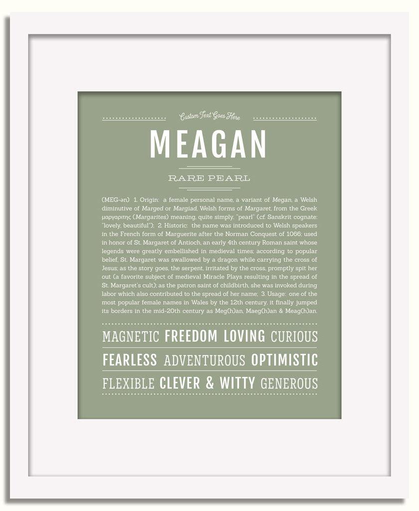 Frame Options | Sage | White Frame, Matted