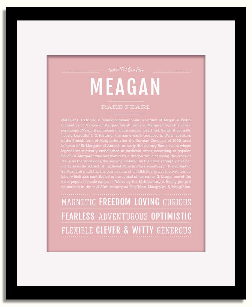 Frame Options | Dusty Rose | Black Frame, Matted