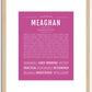 Meaghan | Name Art Print