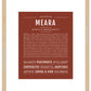 Meara | Name Art Print