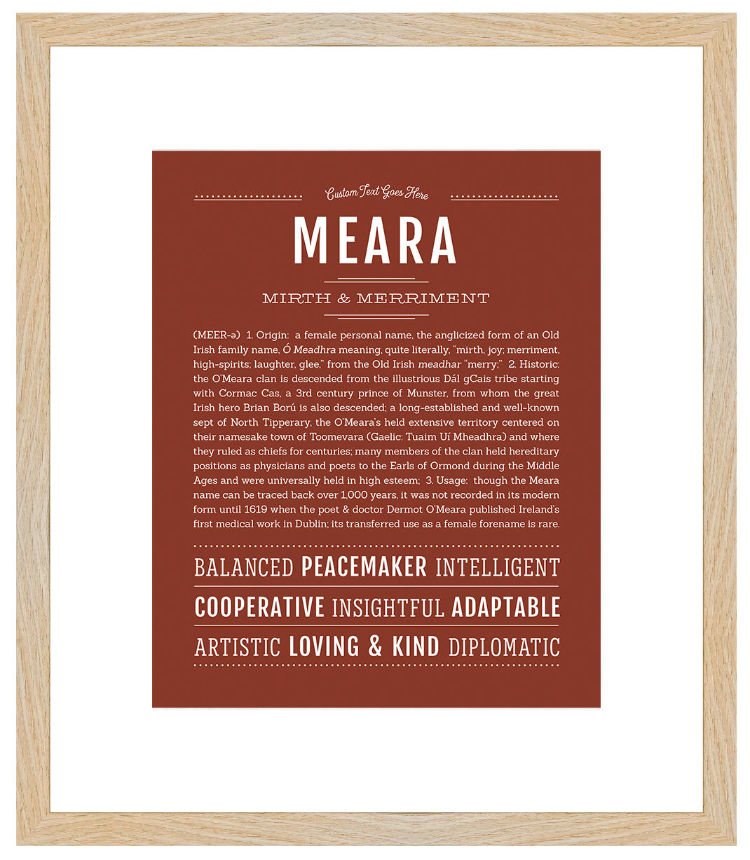 Meara | Name Art Print