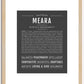 Meara | Name Art Print