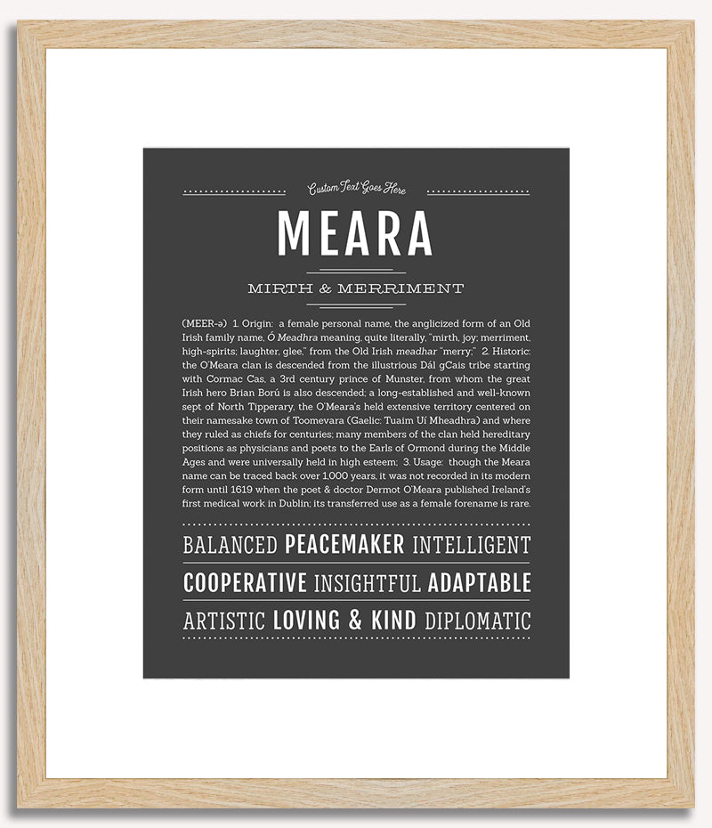 Meara | Name Art Print