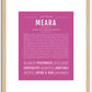 Meara | Name Art Print