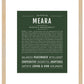 Meara | Name Art Print