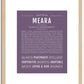 Meara | Name Art Print