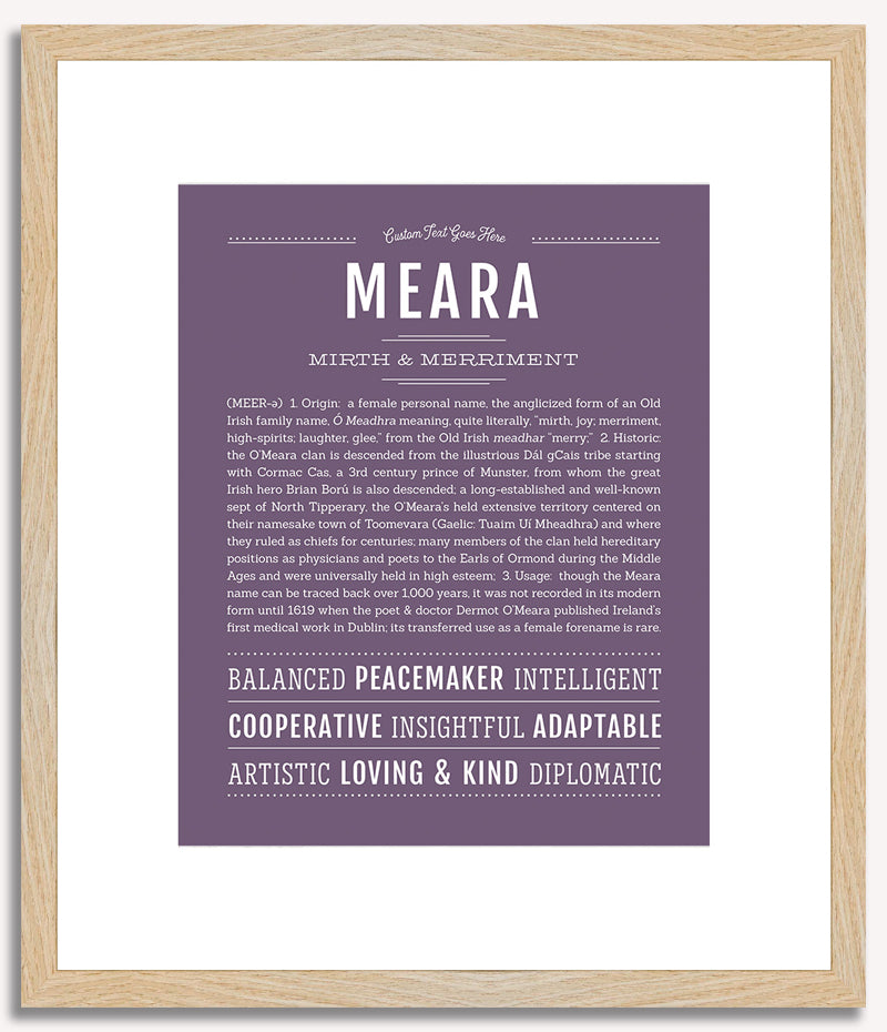 Meara | Name Art Print