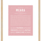 Meara | Name Art Print