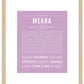 Meara | Name Art Print