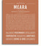 Meara | Name Art Print – Name Stories