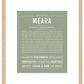 Meara | Name Art Print