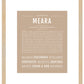 Meara | Name Art Print