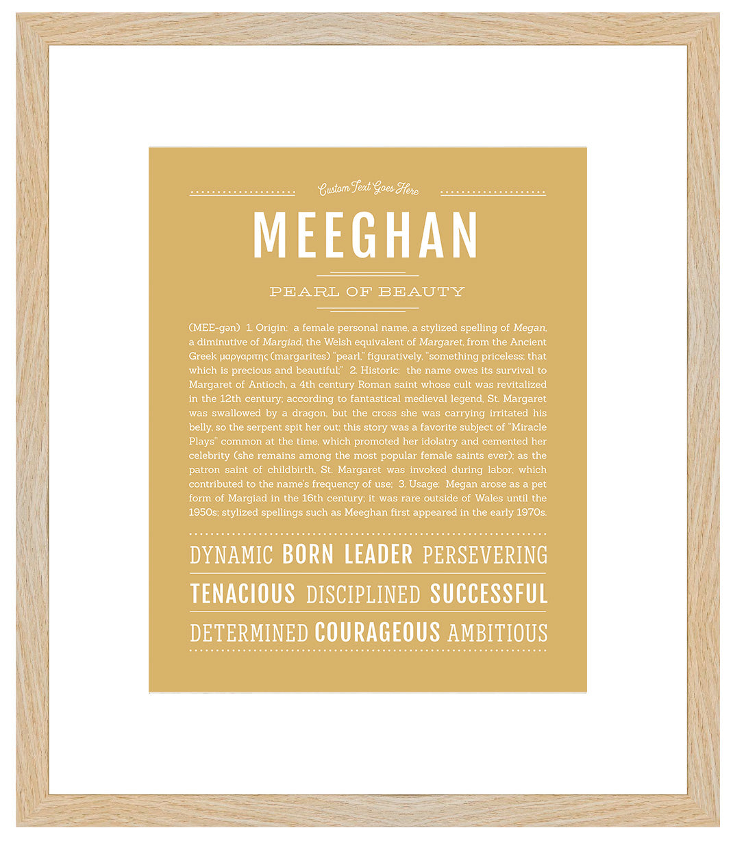 Meeghan | Name Art Print