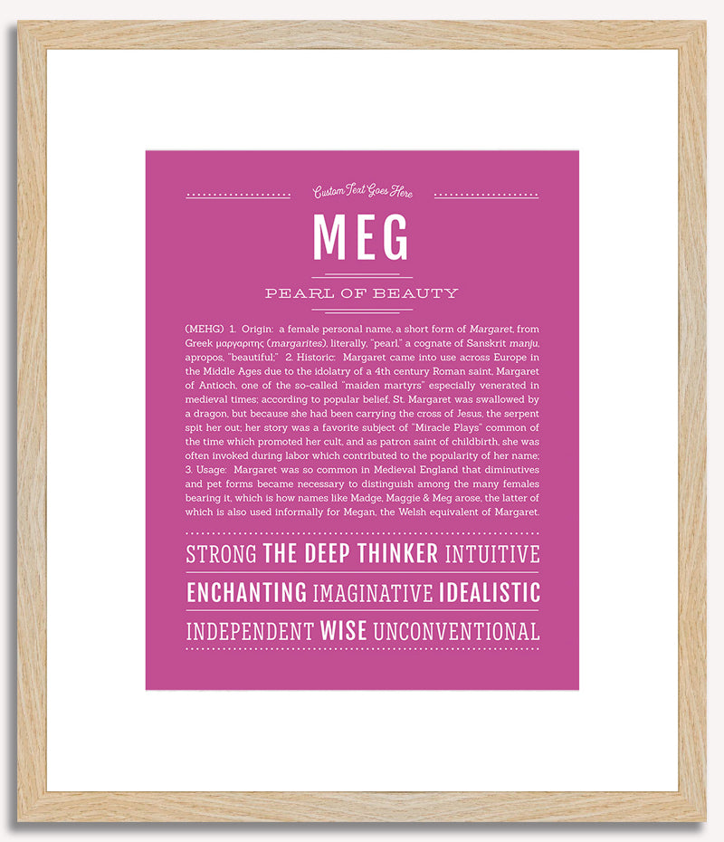 Meg | Name Art Print