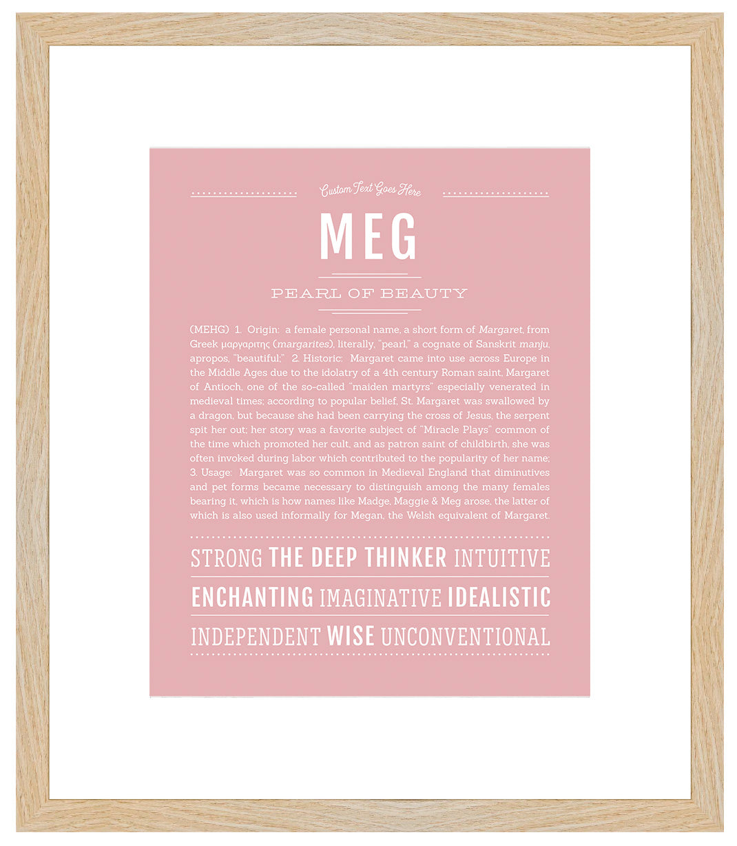 Meg | Name Art Print