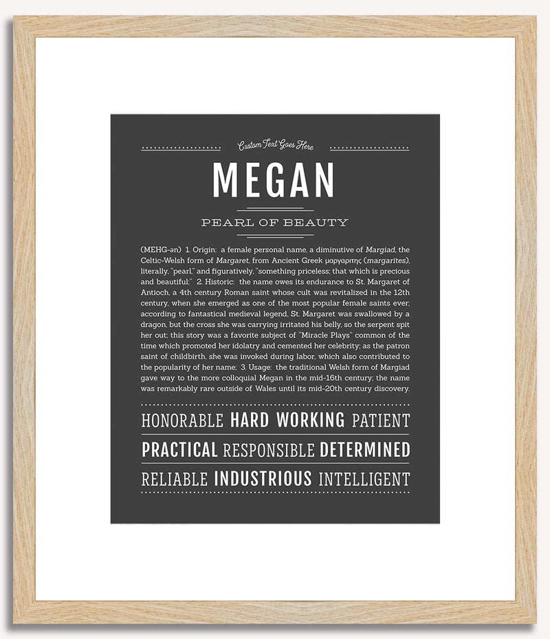 Megan | Name Art Print