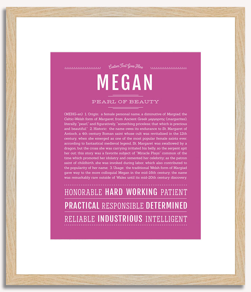 Megan | Name Art Print