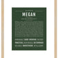 Megan | Name Art Print