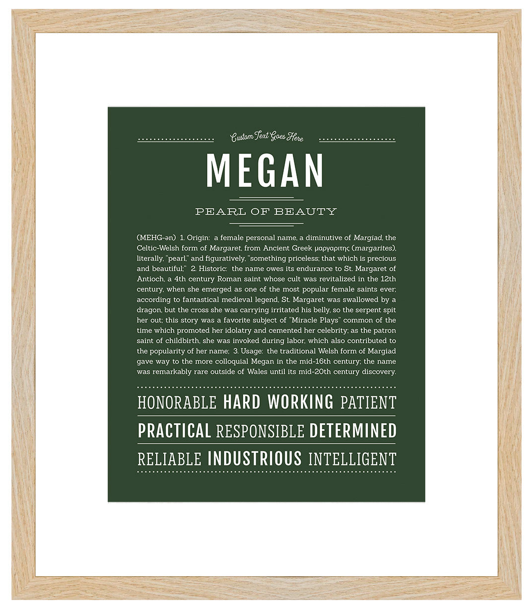 Megan | Name Art Print