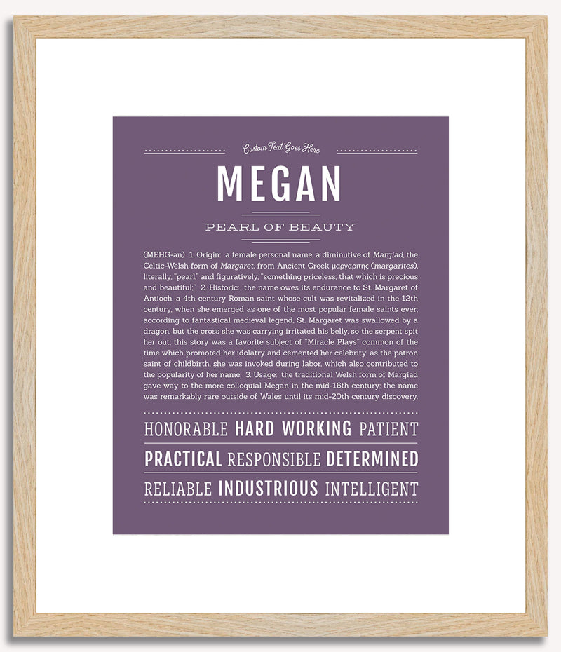 Megan | Name Art Print