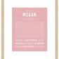 Megan | Name Art Print