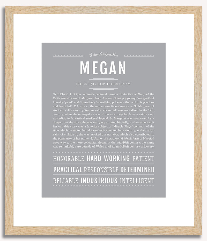 Megan | Name Art Print