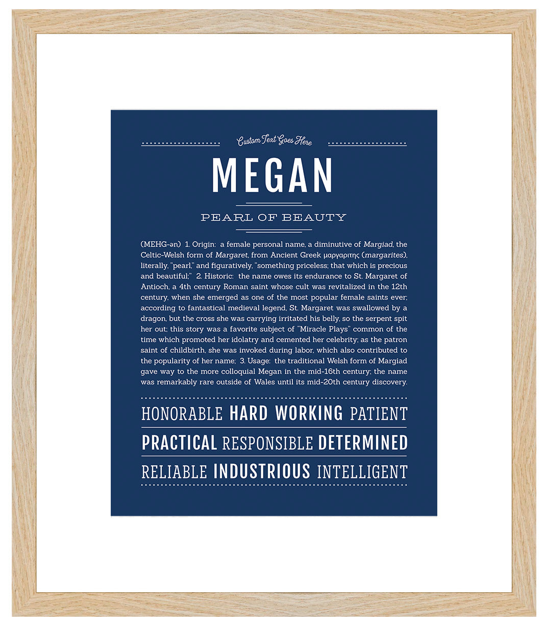 Megan | Name Art Print