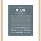 Megan | Name Art Print