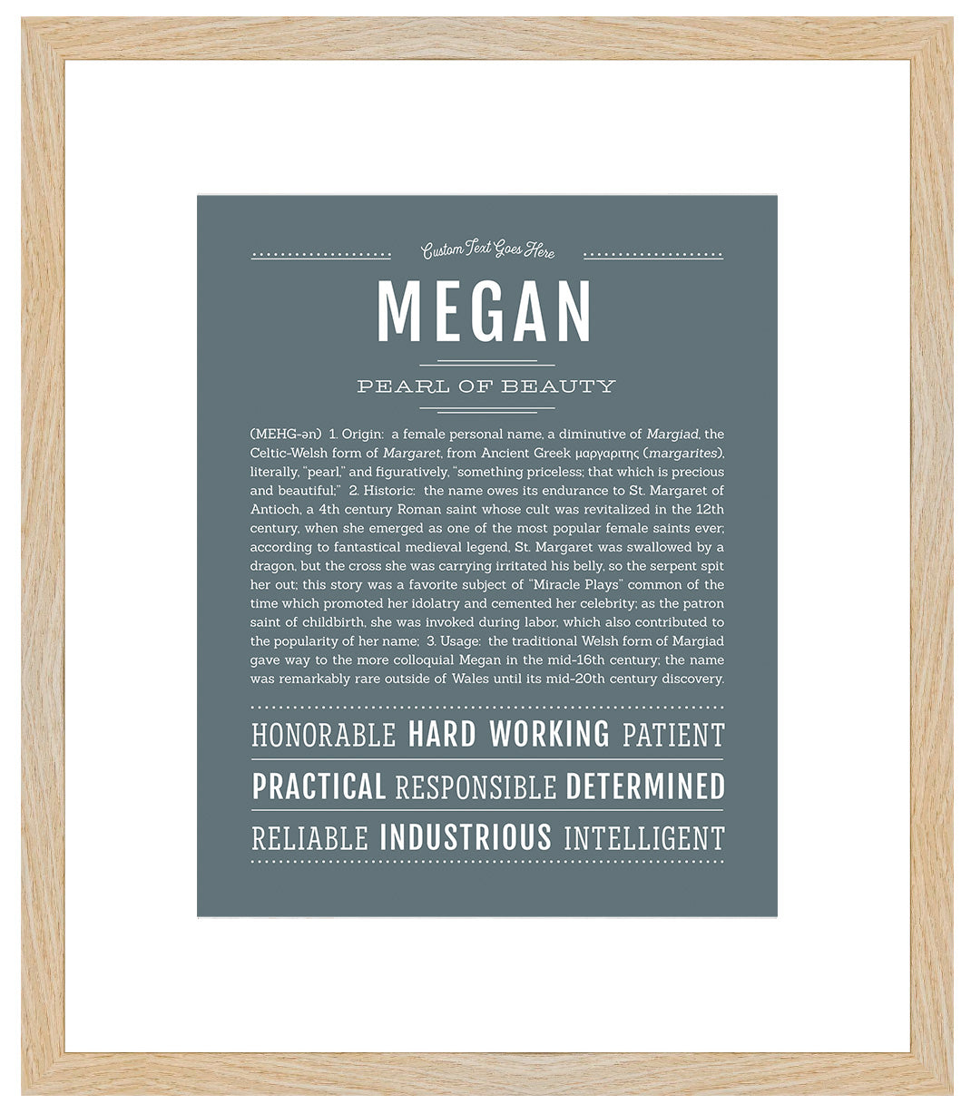 Megan | Name Art Print