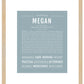 Megan | Name Art Print