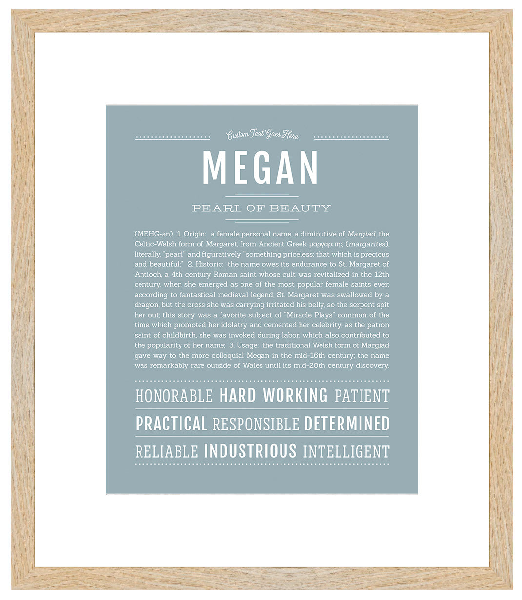 Megan | Name Art Print