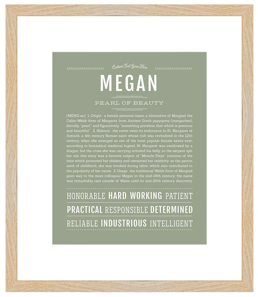 Megan | Name Art Print