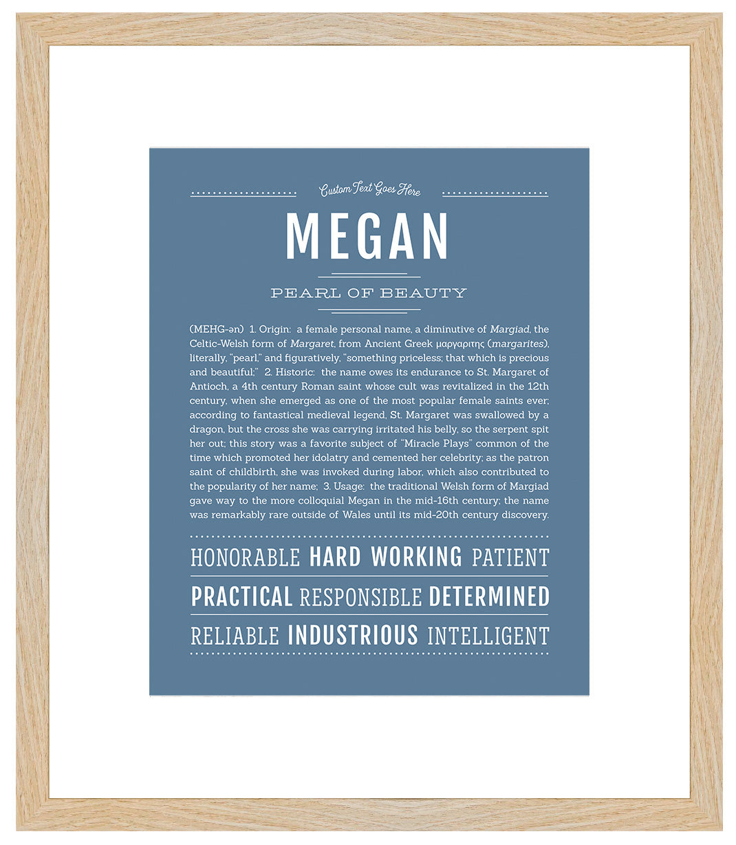 Megan | Name Art Print