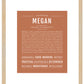 Megan | Name Art Print