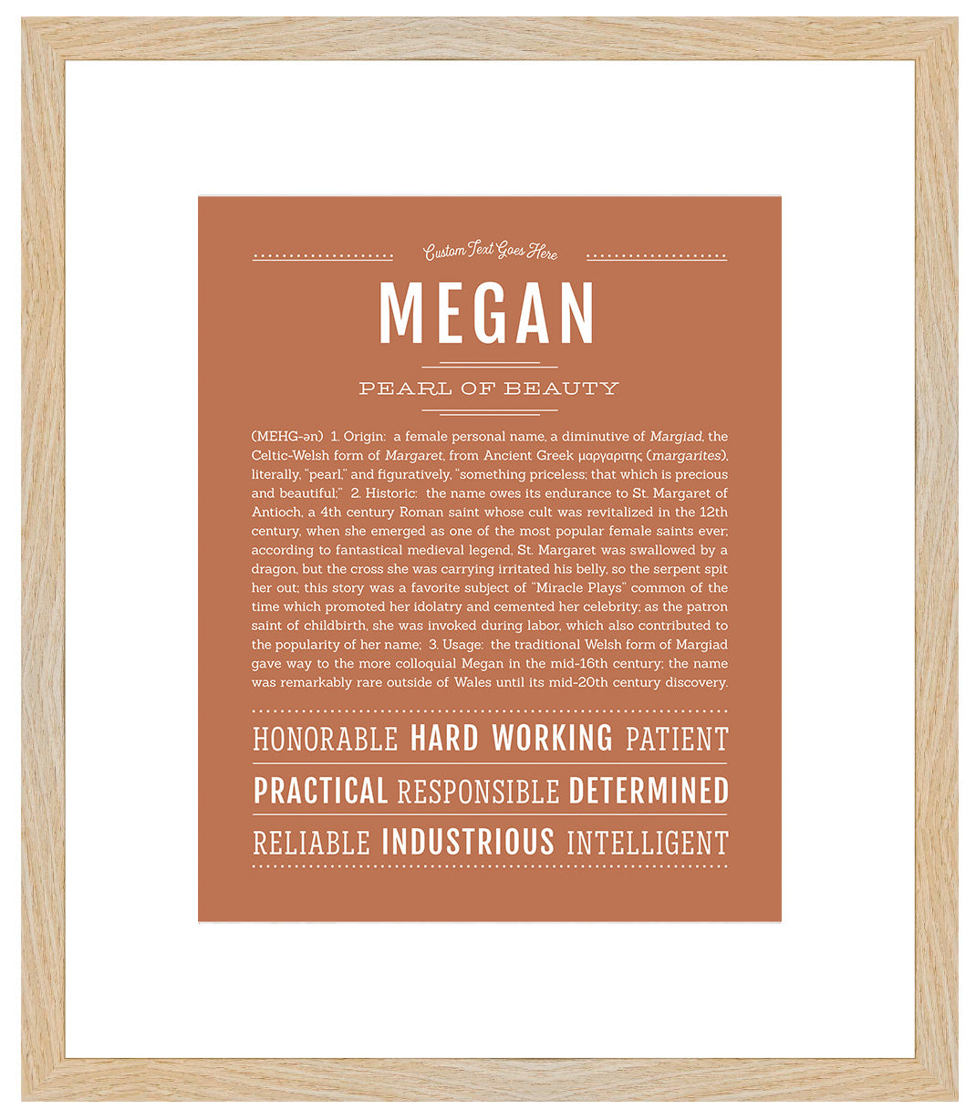 Megan | Name Art Print