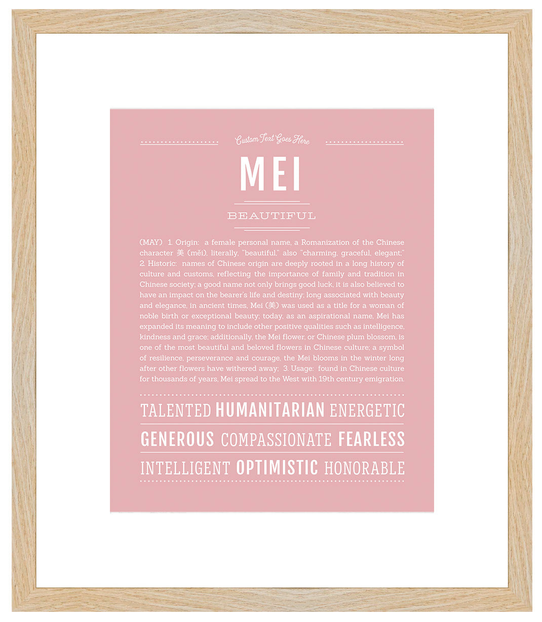 Mei | Name Art Print