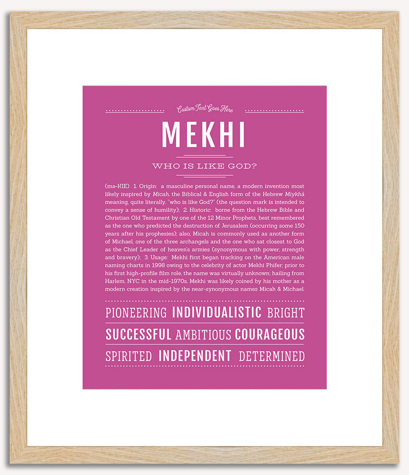 Mekhi | Name Art Print