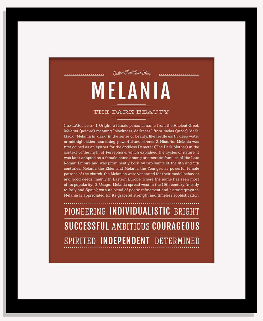 Melania | Name Art Print
