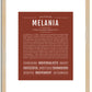Melania | Name Art Print