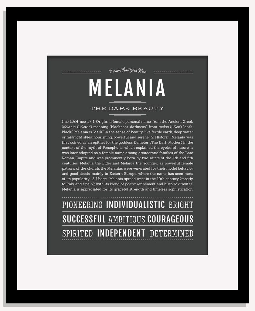 Melania | Name Art Print