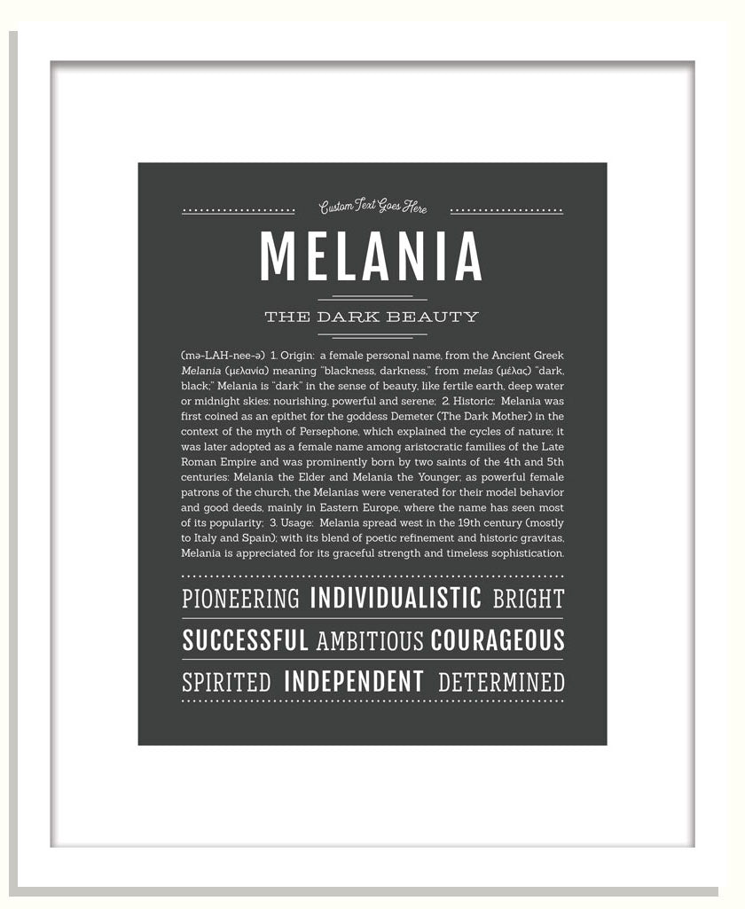 Melania | Name Art Print