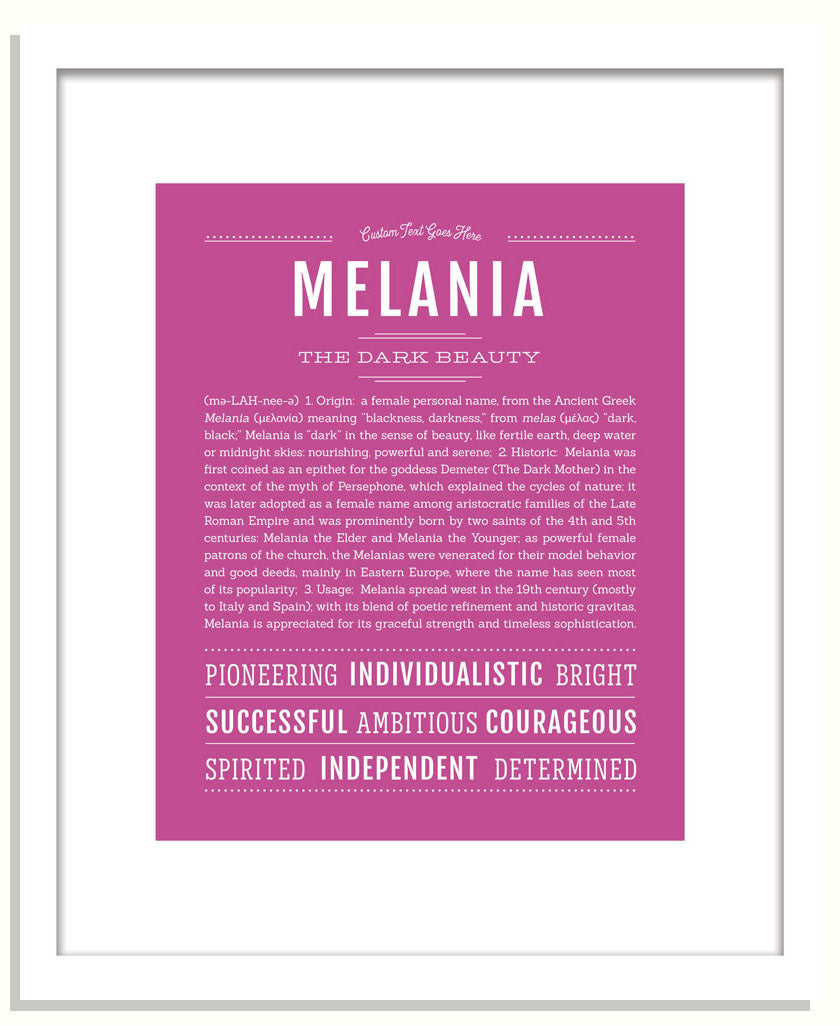 Melania | Name Art Print